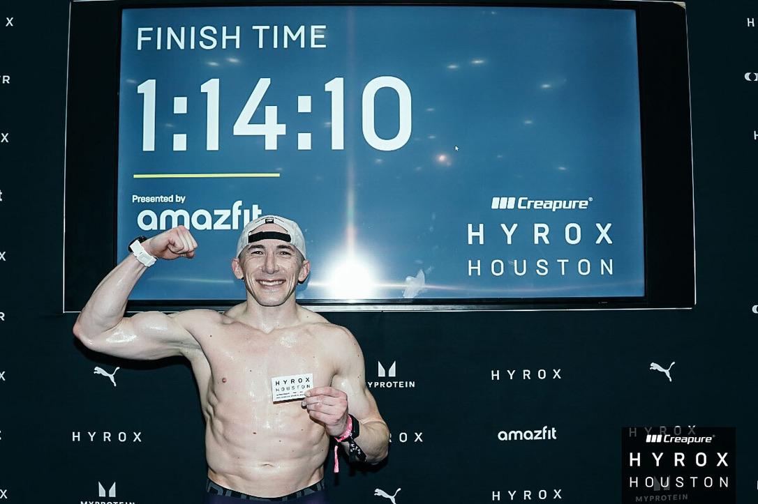 1:14:10 finish board, Houston